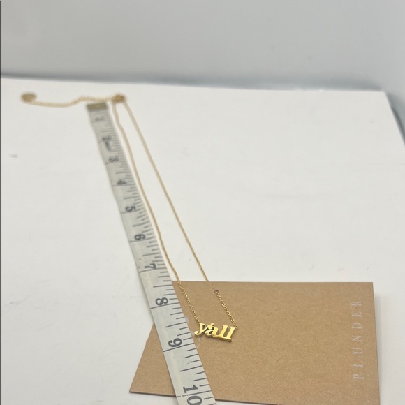 🐿️ 5 for $20 (all jewelry w squirrel)
Plunder Gold 'Y'all' Necklace - Picture 5 of 6